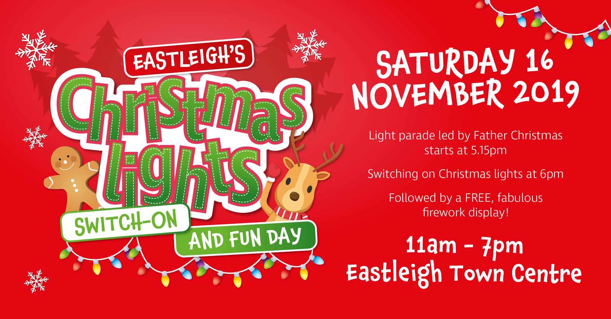 Eastleigh Christmas Lights Switch-on and Fun Day - Bluestar