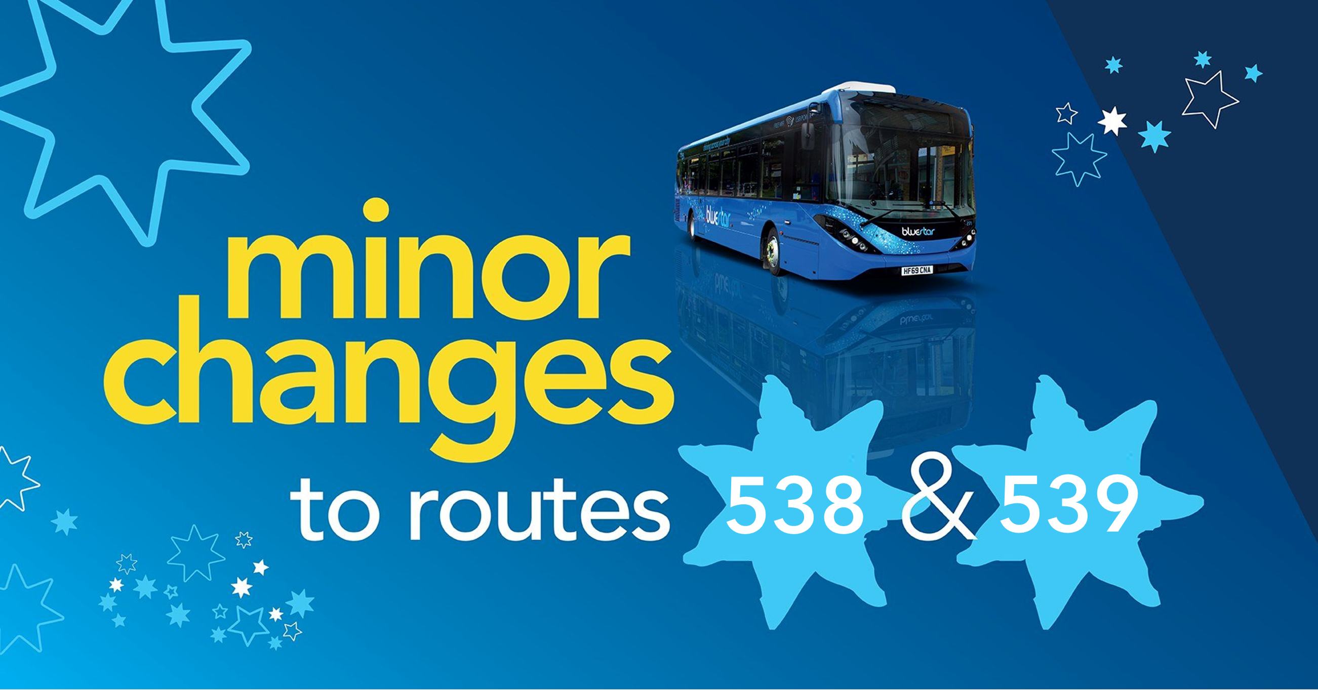 Minor changes to routes 538 & 539 image