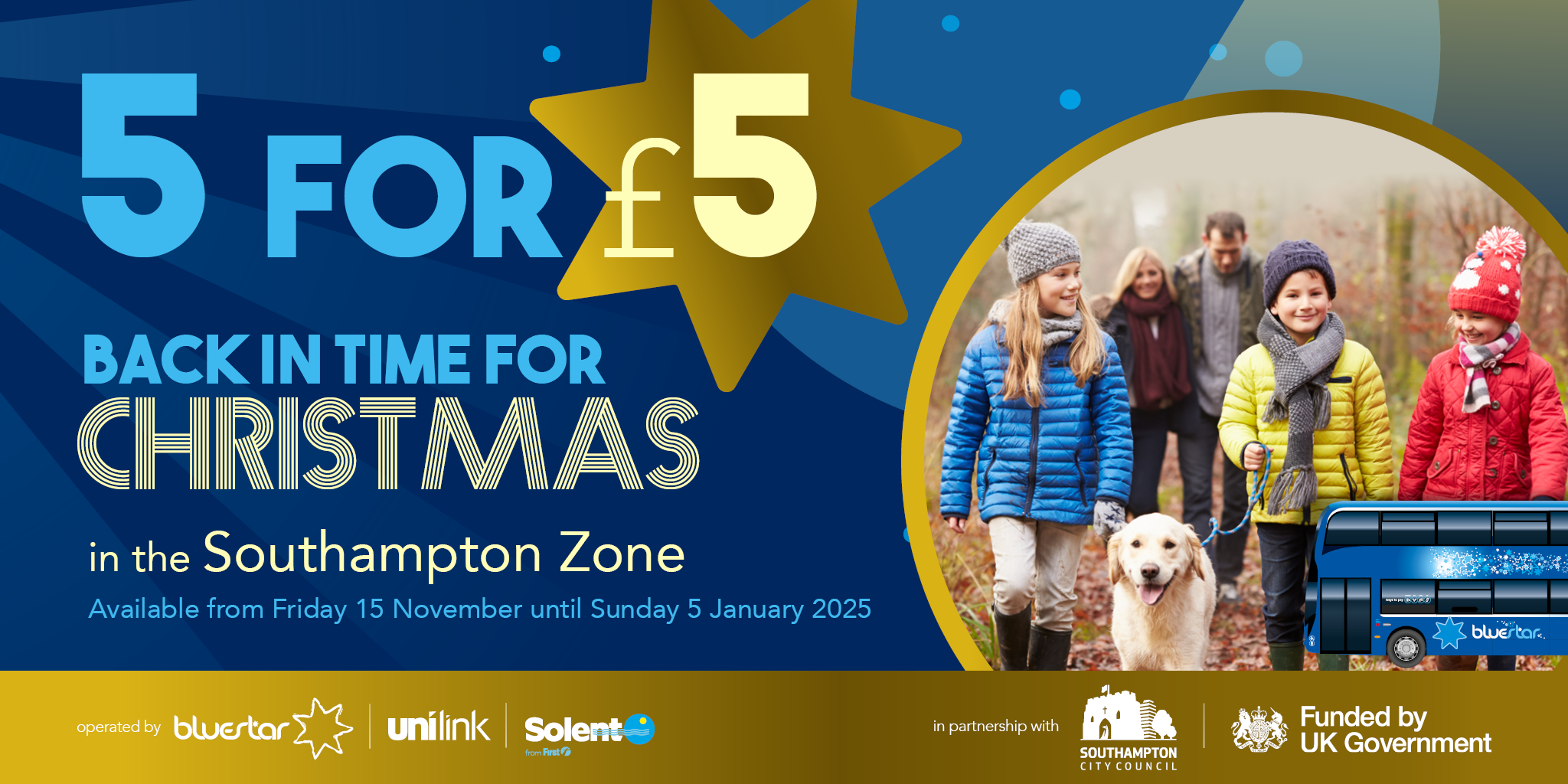 5 for £5 back in time for Christmas