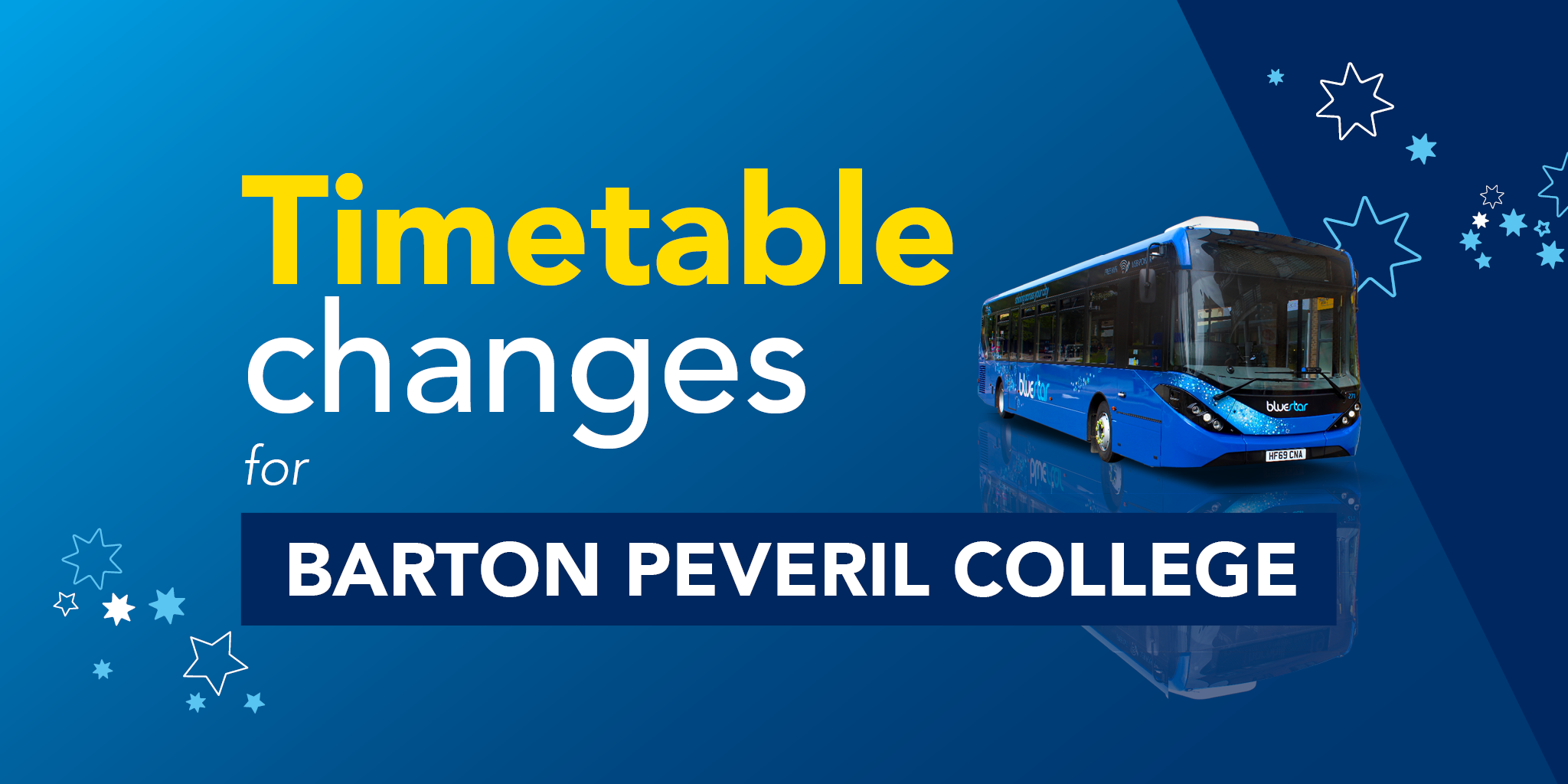 Barton Peveril College - timetable changes