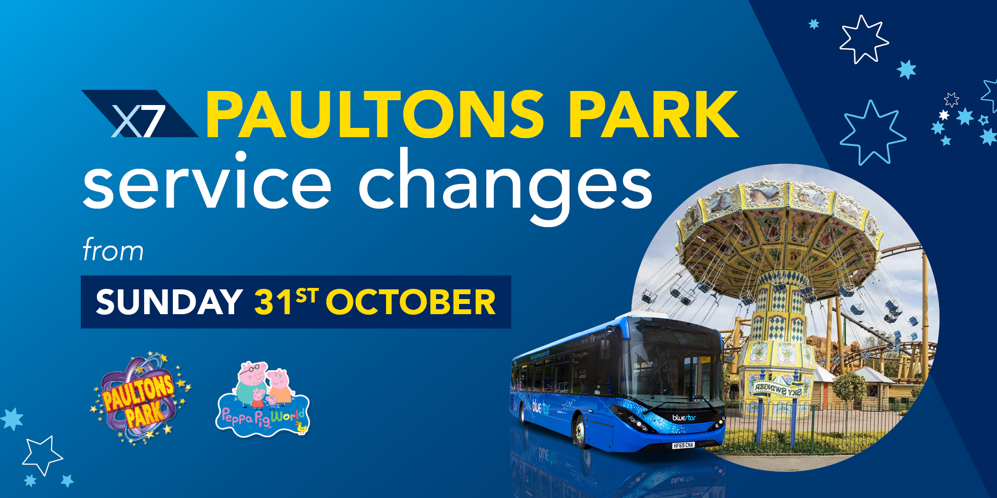 Paultons Park winter timetable