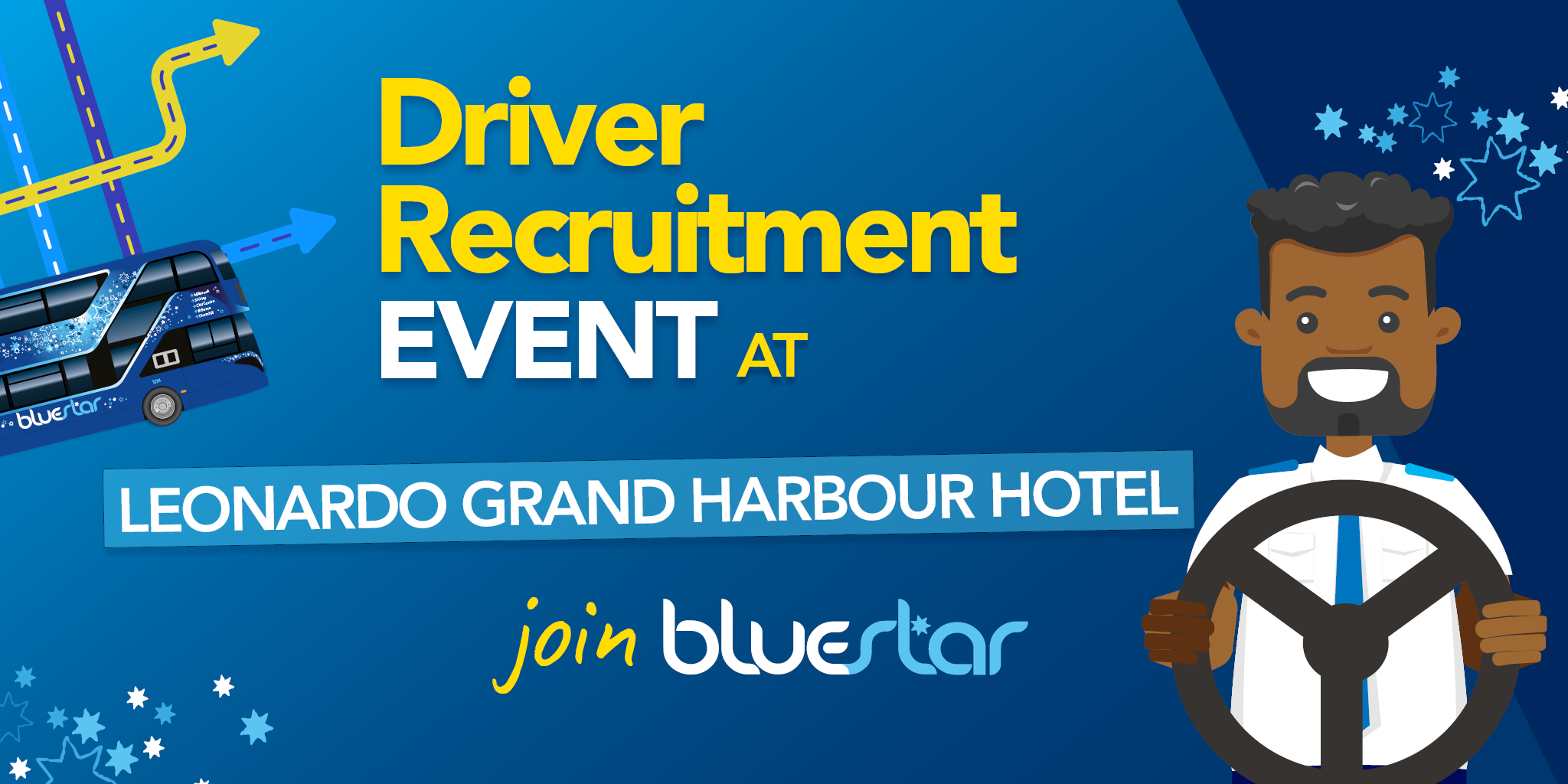 Bluestar driver recruitment advert