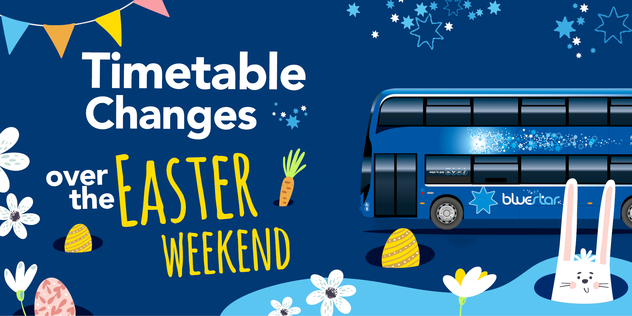 Timetable changes over the Easter weekend image