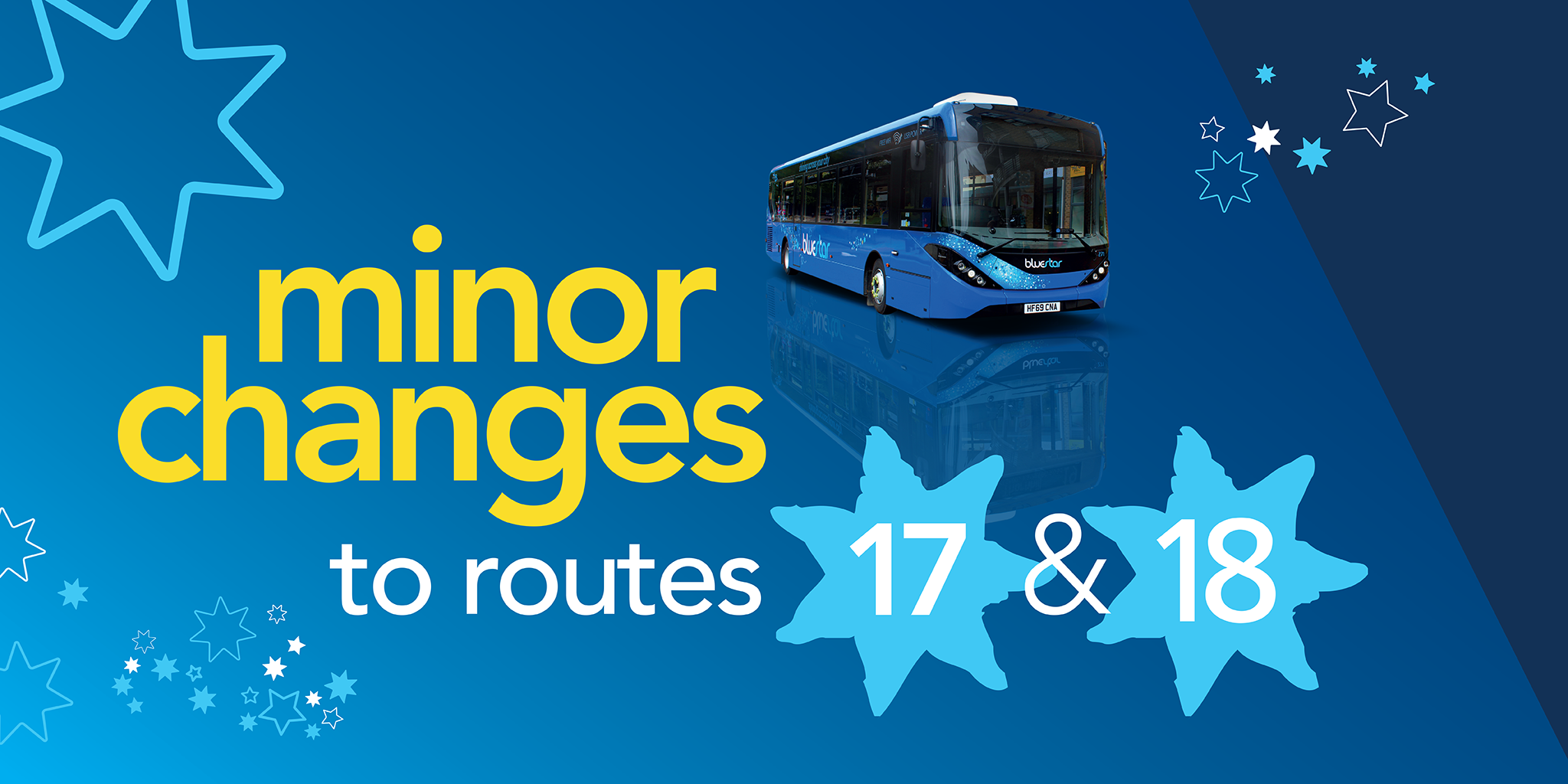 Minor changes to Bluestar routes 17 & 18 image