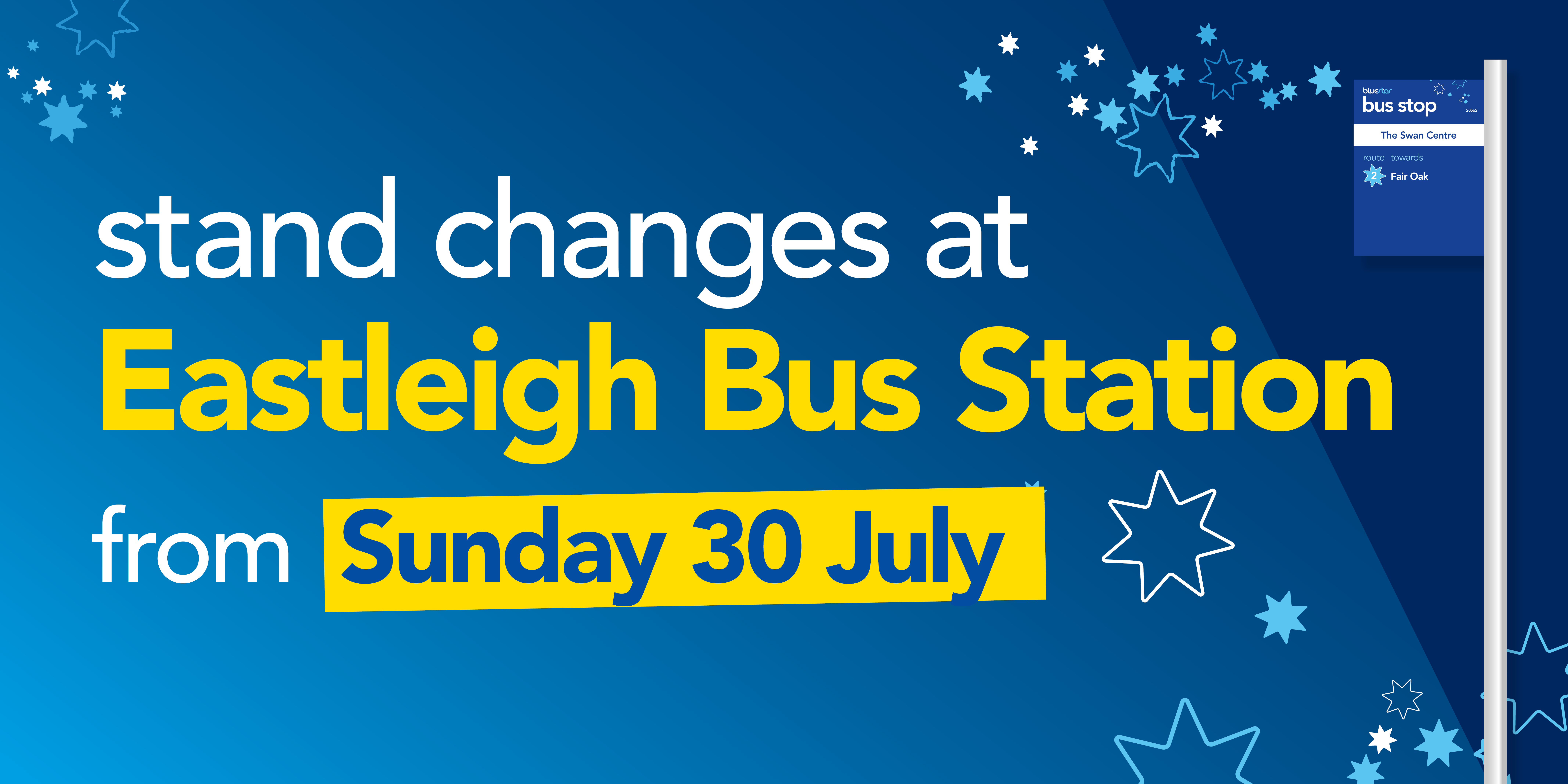 stand changes at Eastleigh Bus Station image