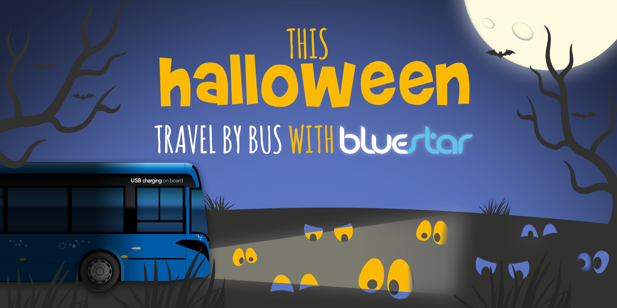 Bluestar Halloween event advert