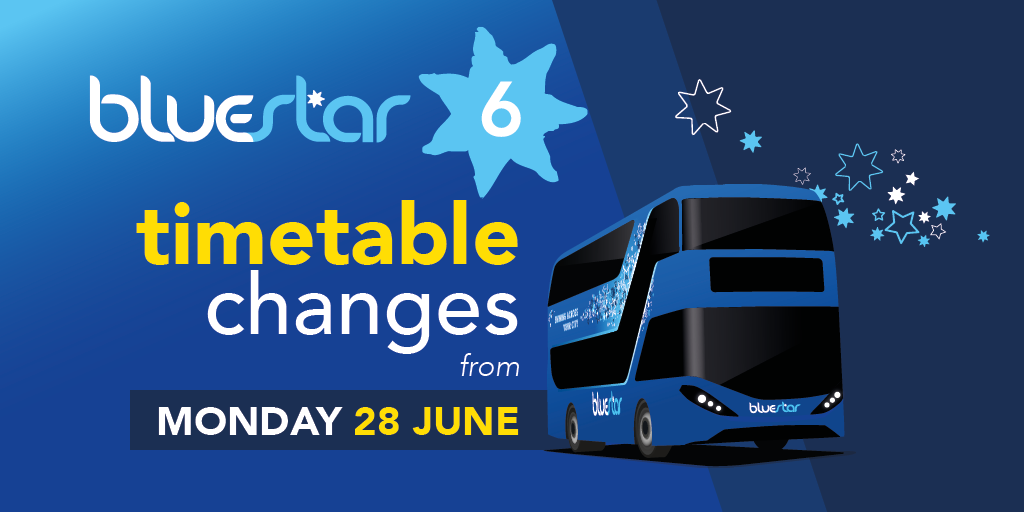 A promotional image for timetable changes