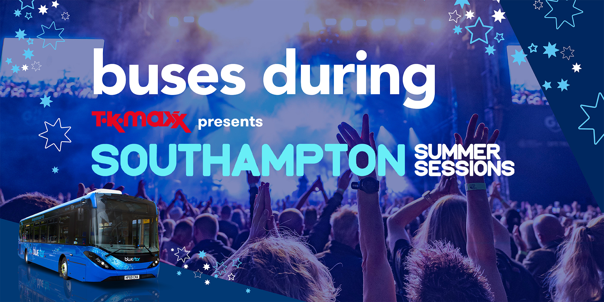 buses during Southampton summer sessions