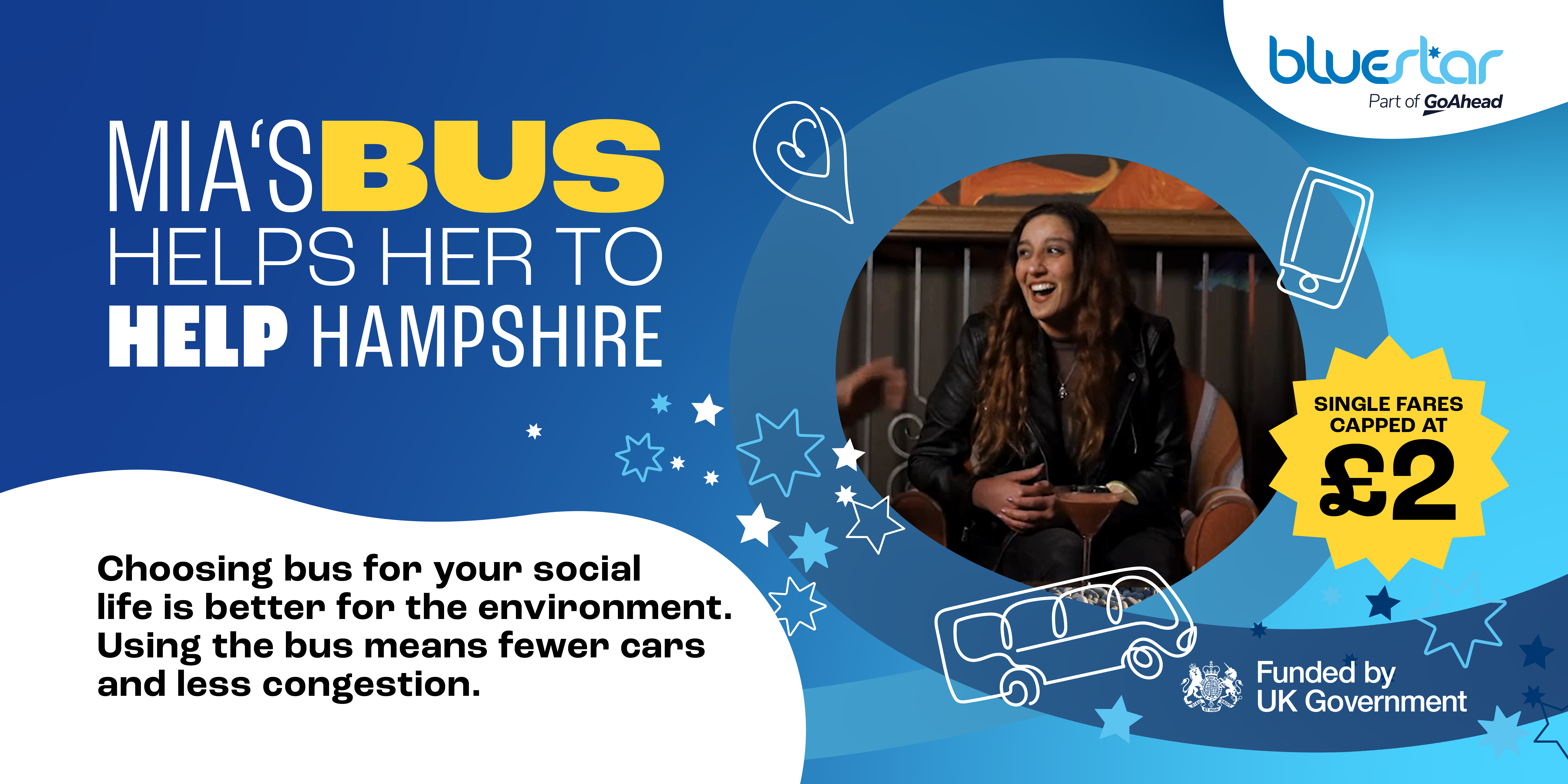 Mia's bus helps her to help Hampshire