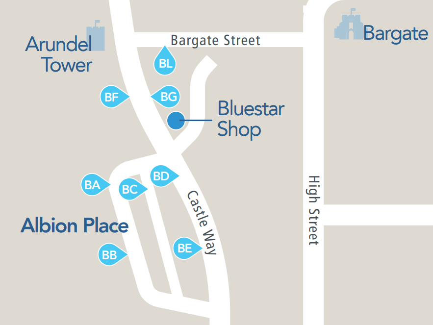 map of new bus hub stops