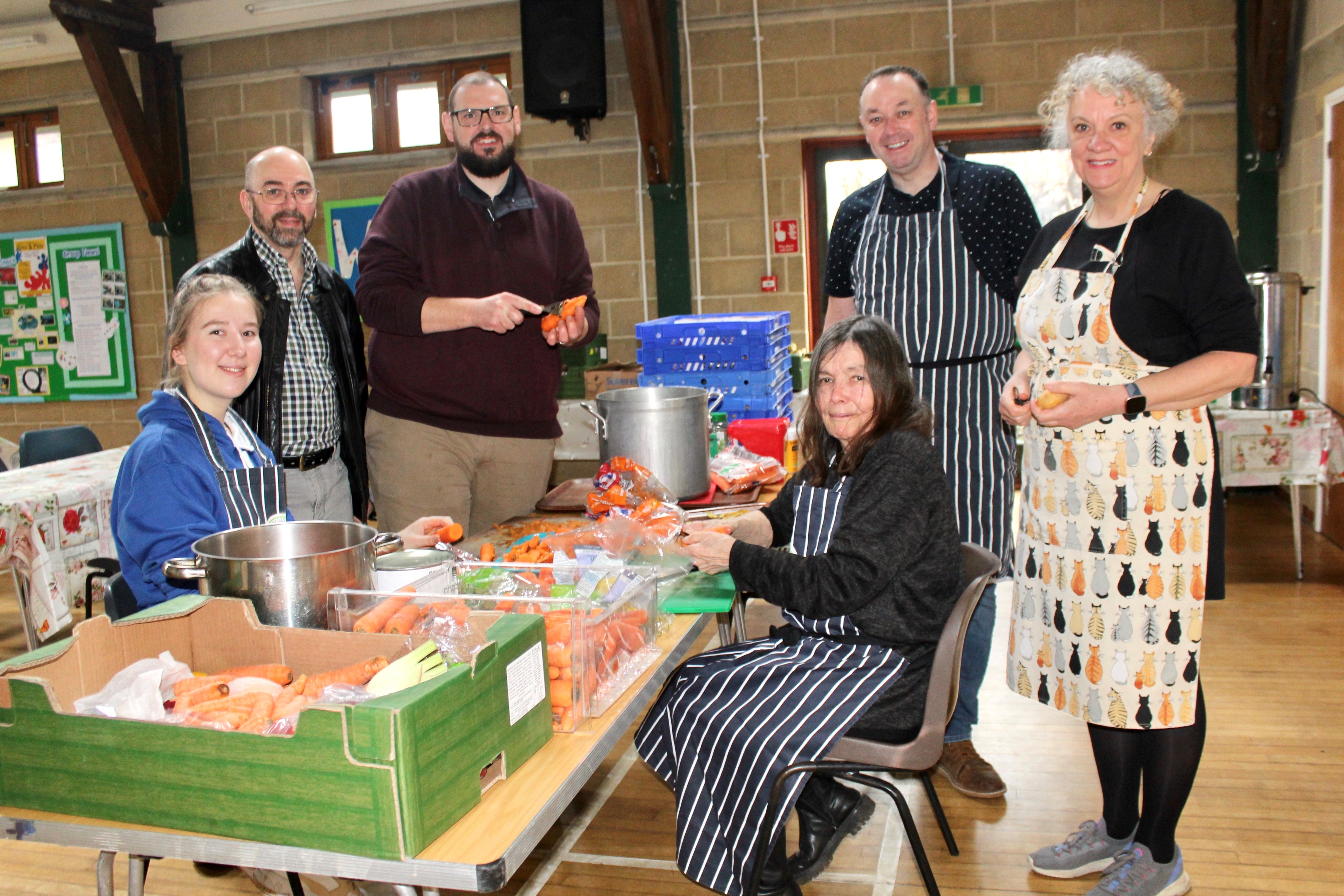 Southampton Sunday Lunch Project volunteers preparing lunch
