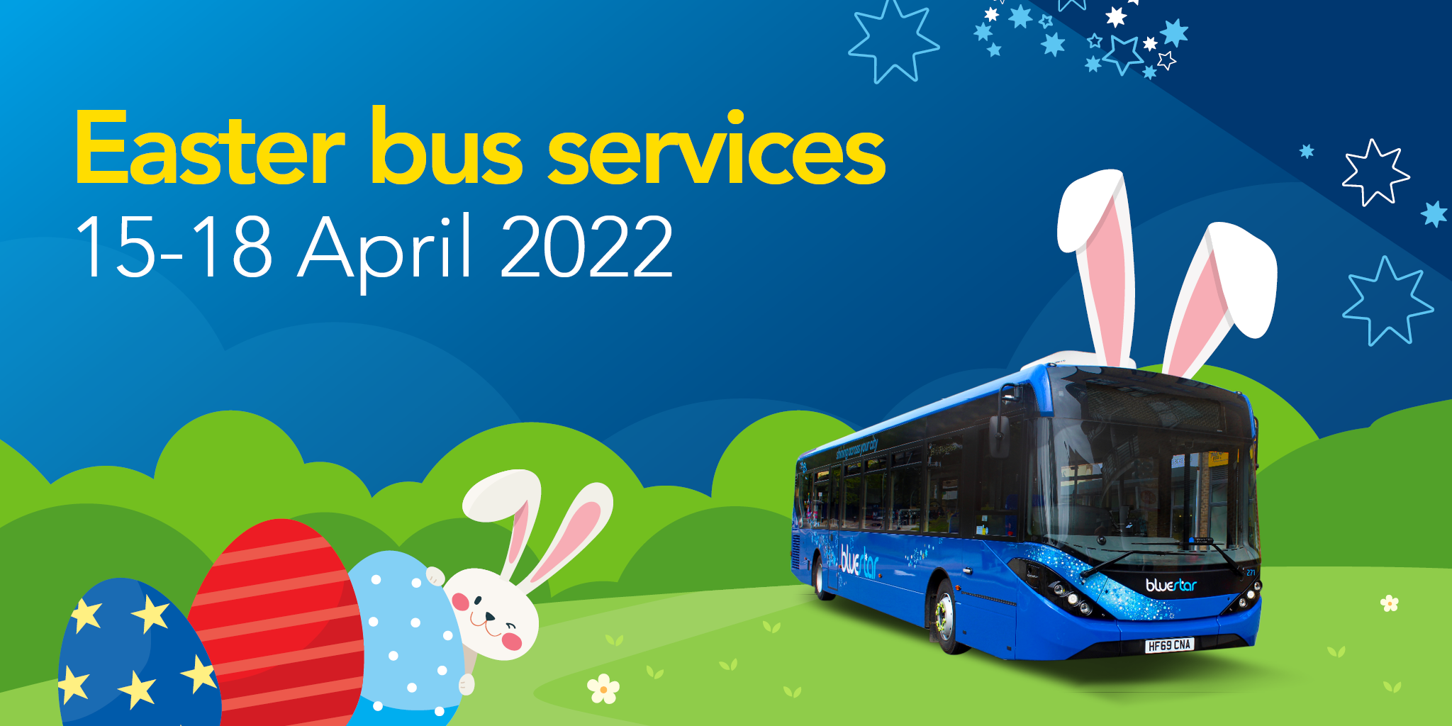 easter bus services: 15 - 18 april